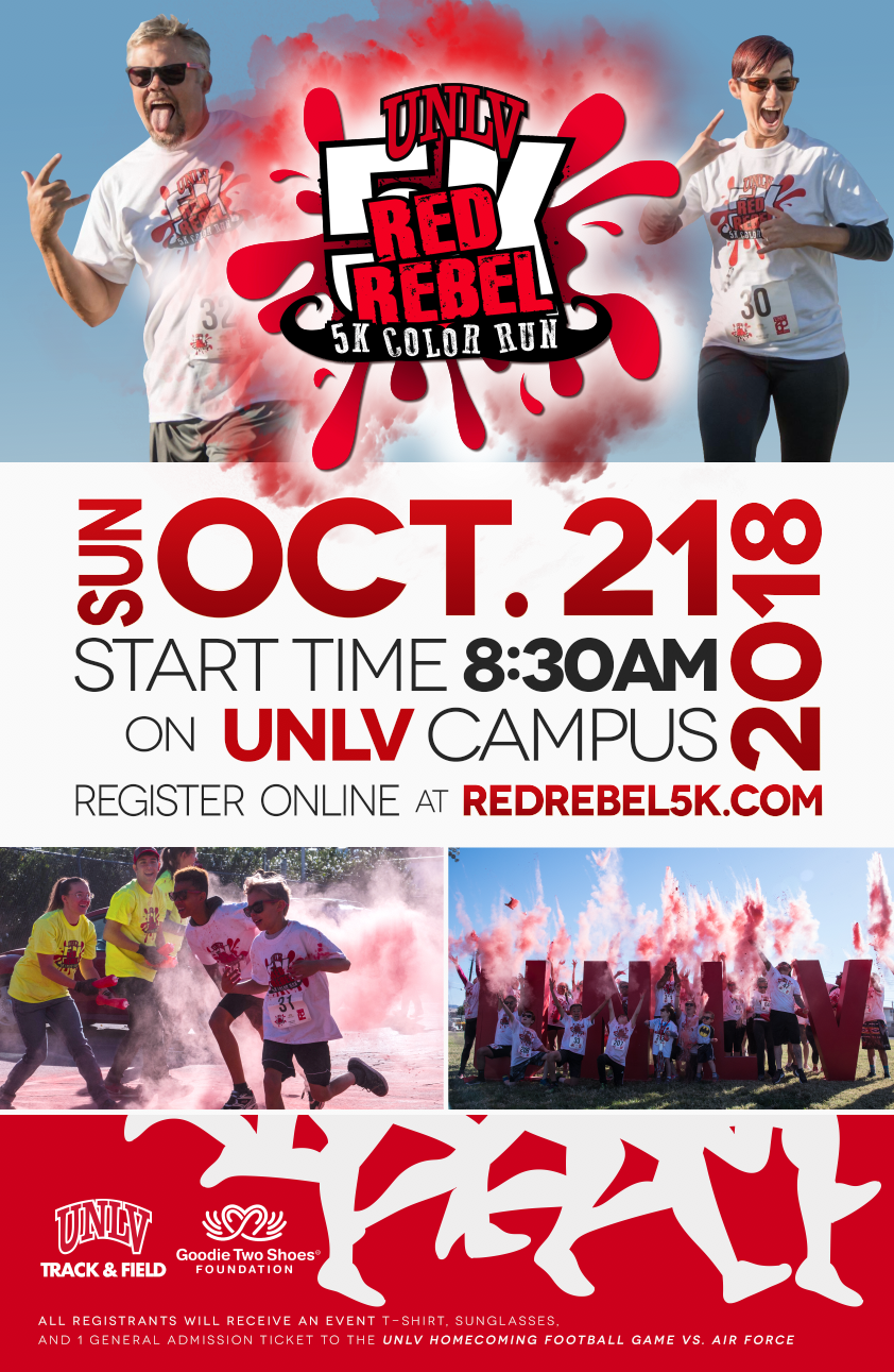 5k color run event poster