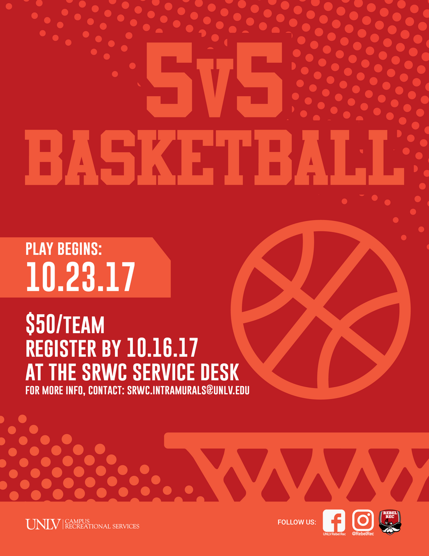 5v5 basketball poster