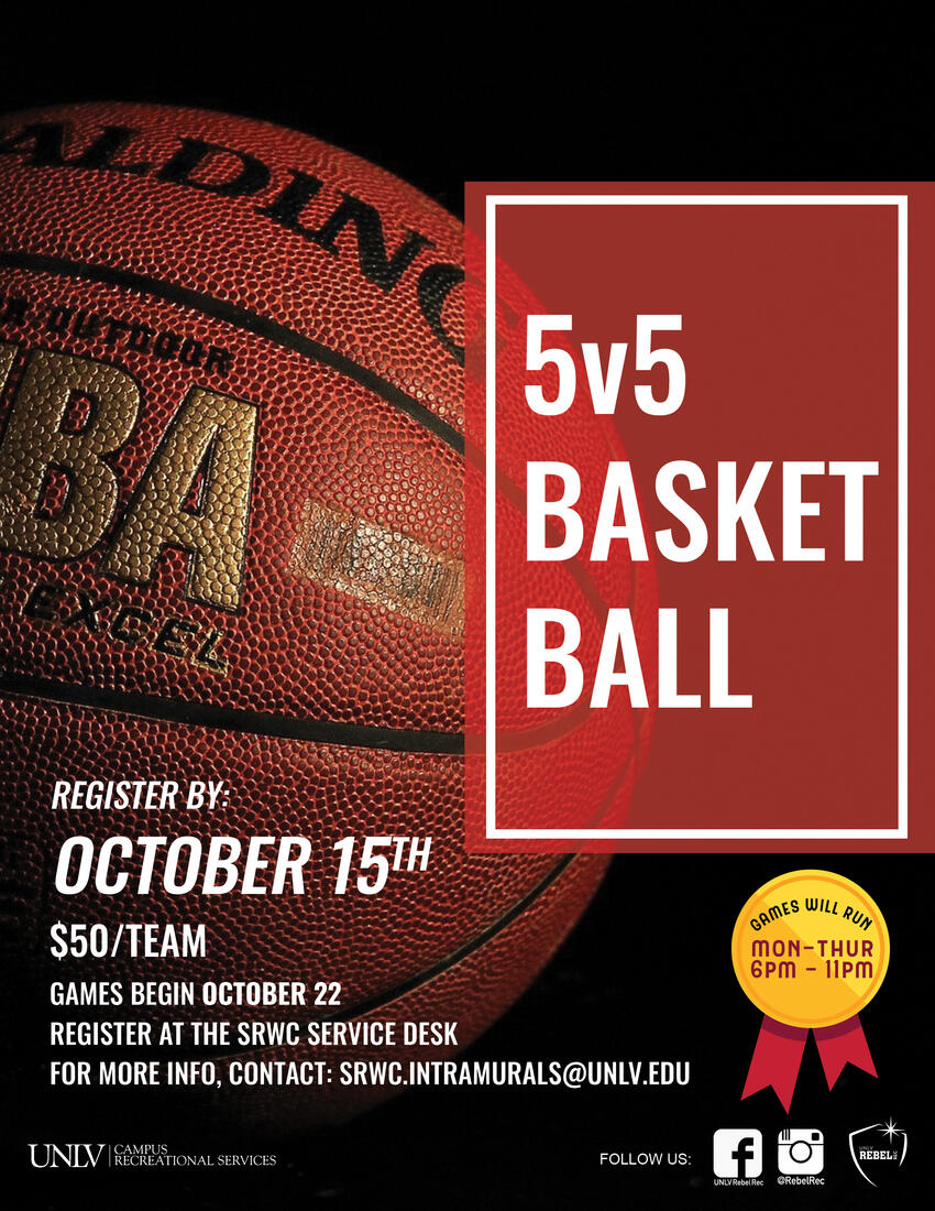 5v5 basketball flyer