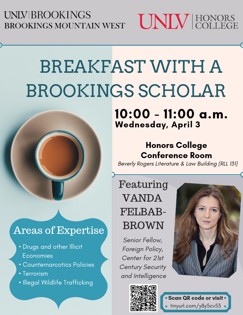 Breakfast with a Brookings Scholar poster