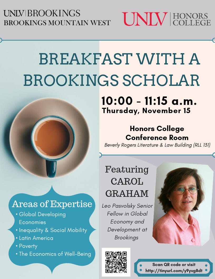 Breakfast with a brookings scholar poster