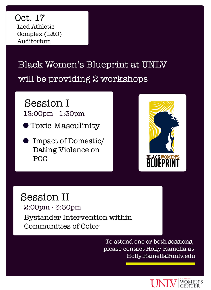 Black Women's Blueprint workshop flyer