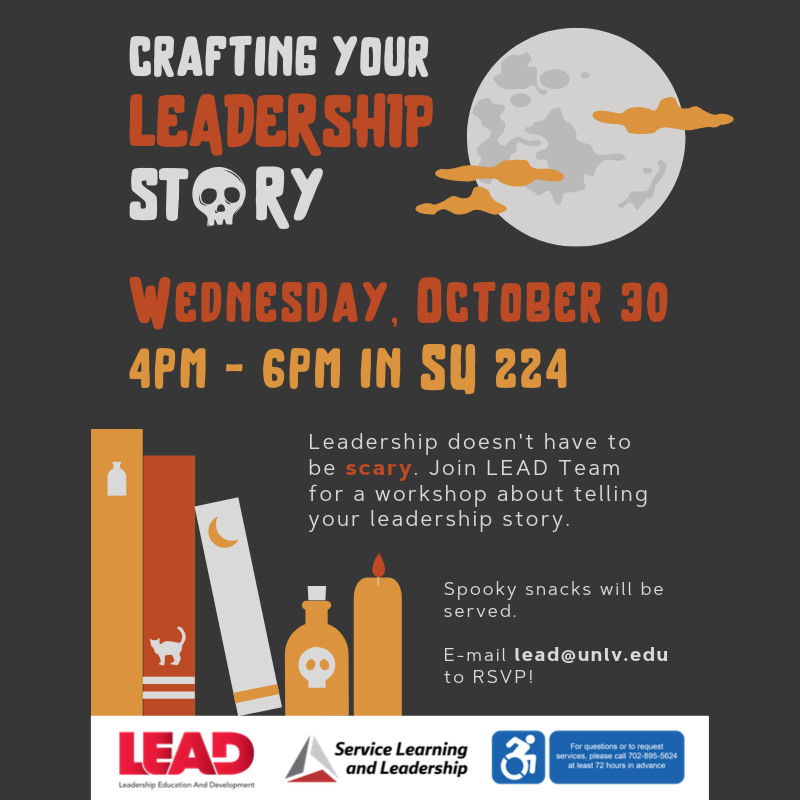 Crafting your leadership story. See description for details.