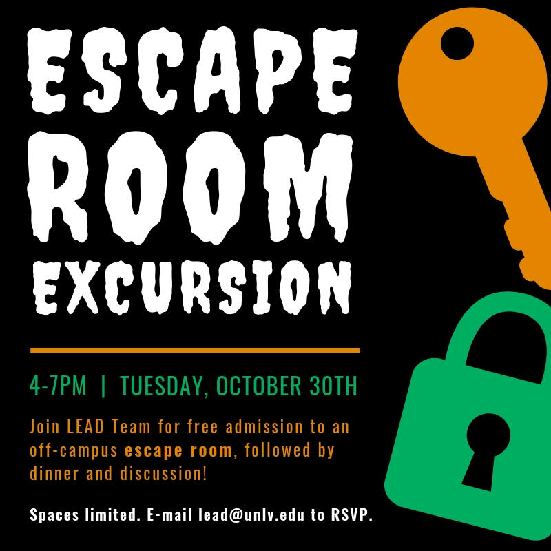 Escape Room excursion poster