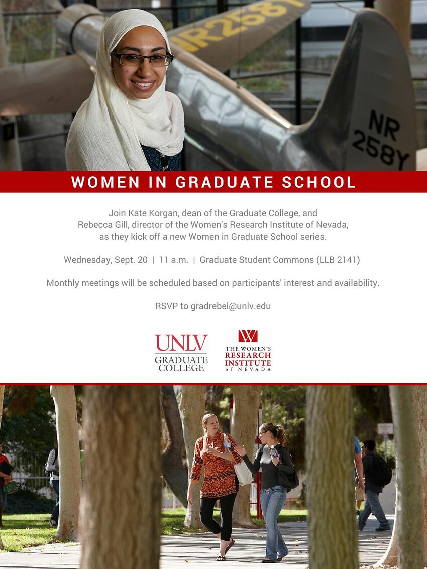 Women in graduate school flyer