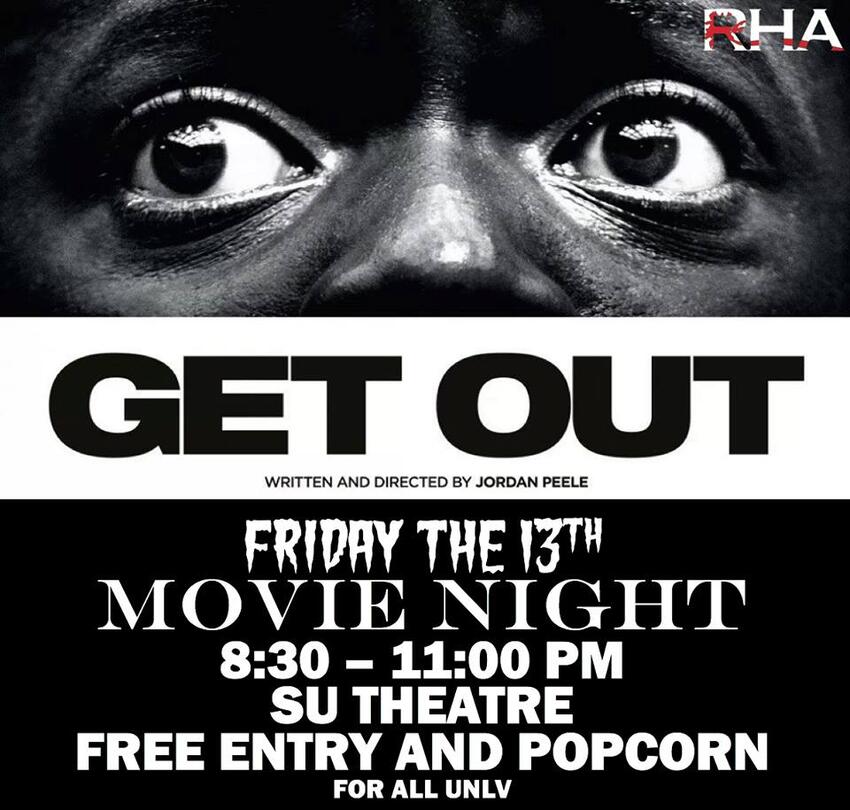 Get Out movie night poster