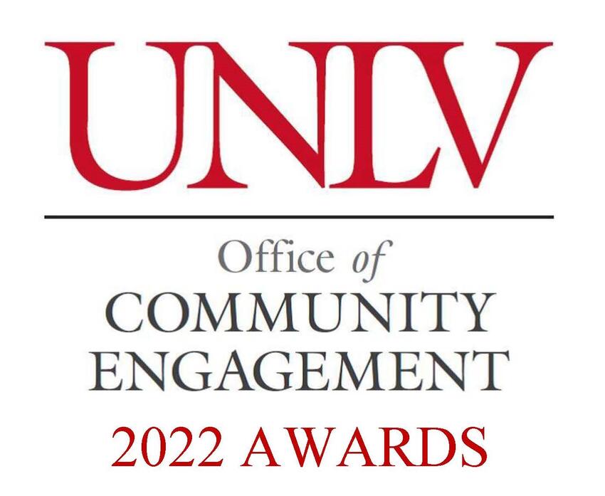 UNLV Office of Community Engagement 2022 Awards Logo