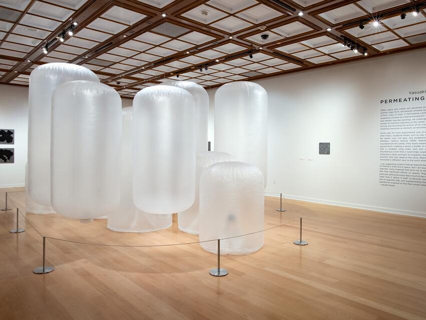 Exhibit consisting of large inflated tubes