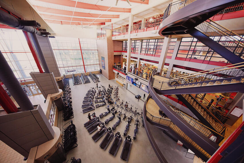 Inside view of the gym.
