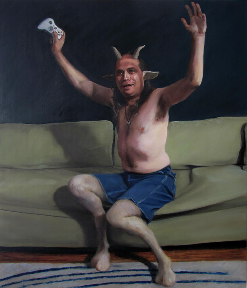 Painting titled Satyr Ken