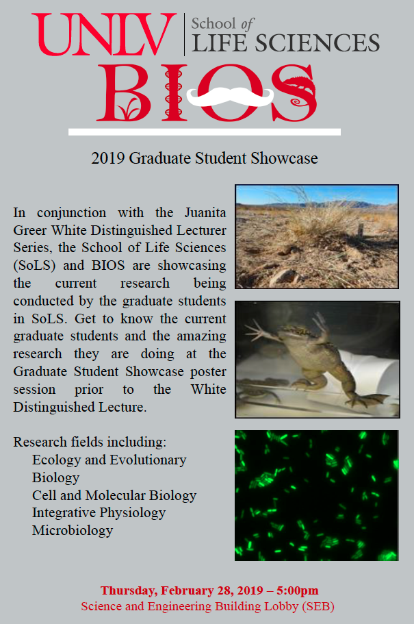 Life Sciences Graduate Student Showcase poster