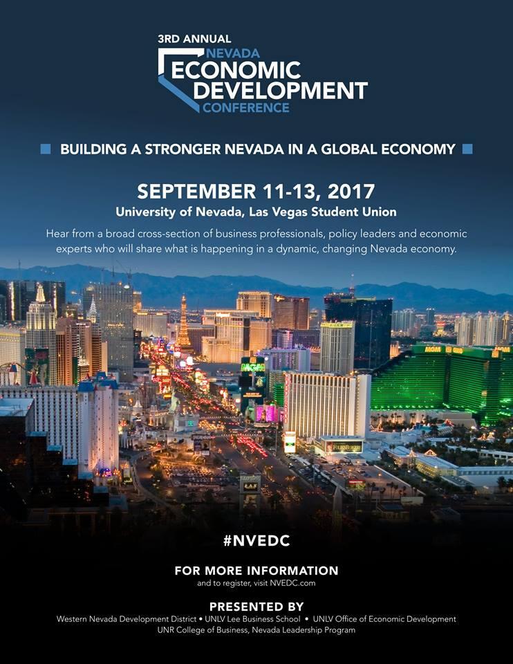third annual nevada economic development conference poster