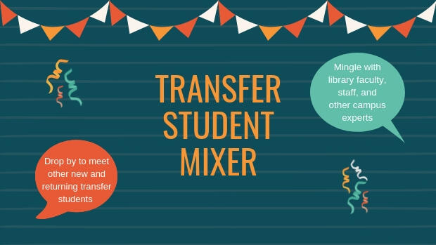 Transfer Student Mixer poster