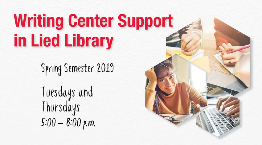 Writing Center Support postcard