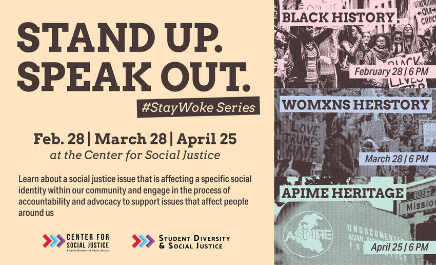 Stand up and speak out flyer