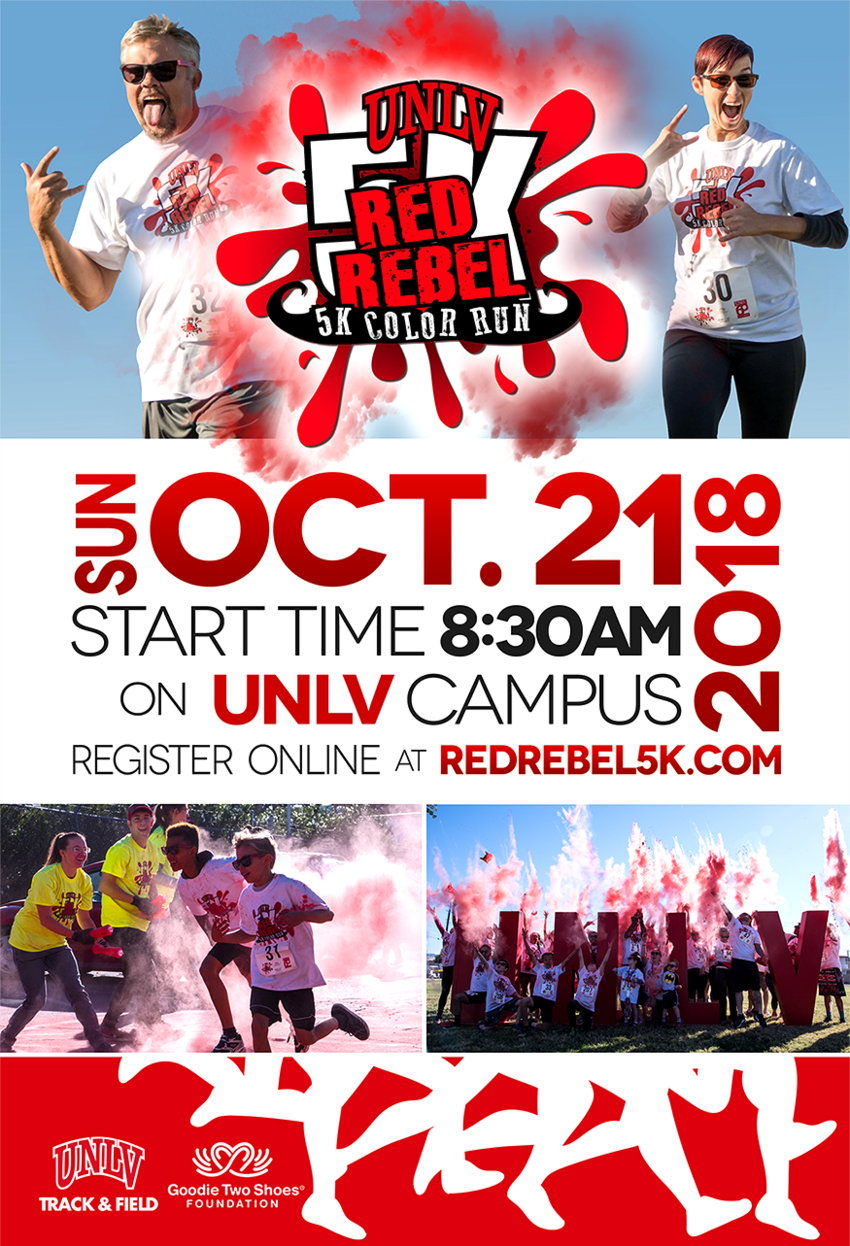 UNLV Red Rebel 5K Color Run poster