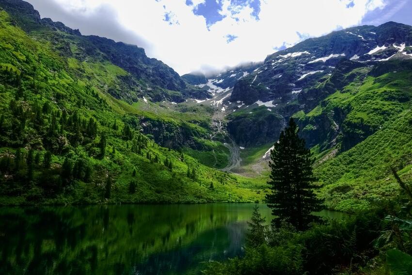 Landscape photo of a lake