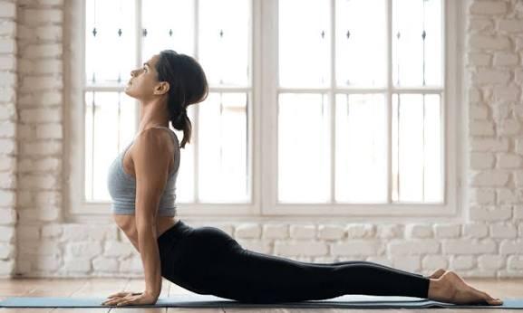 Woman doing yoga