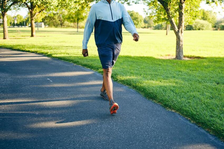 Man walking at a park