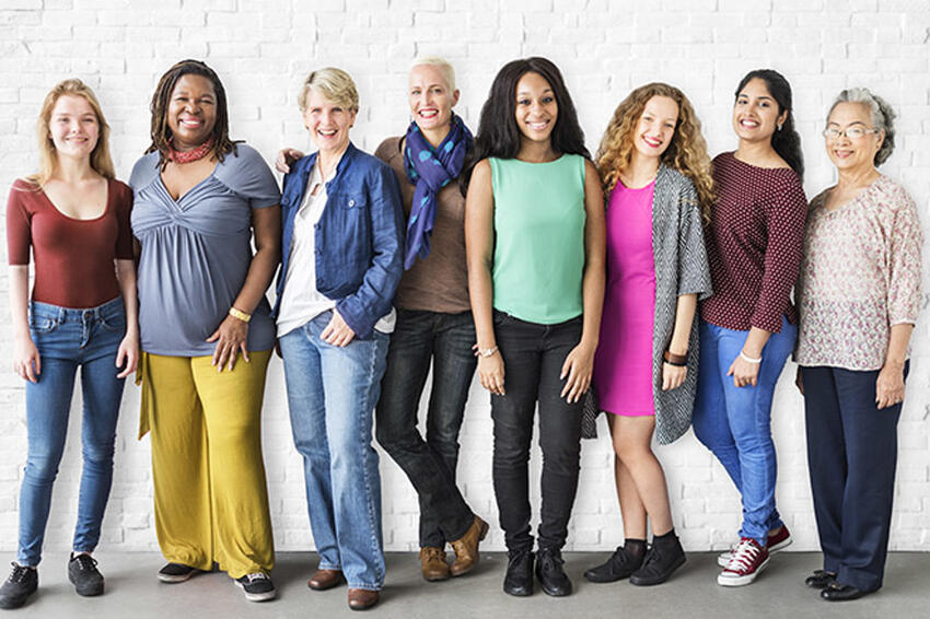 Group of women posing for a photo