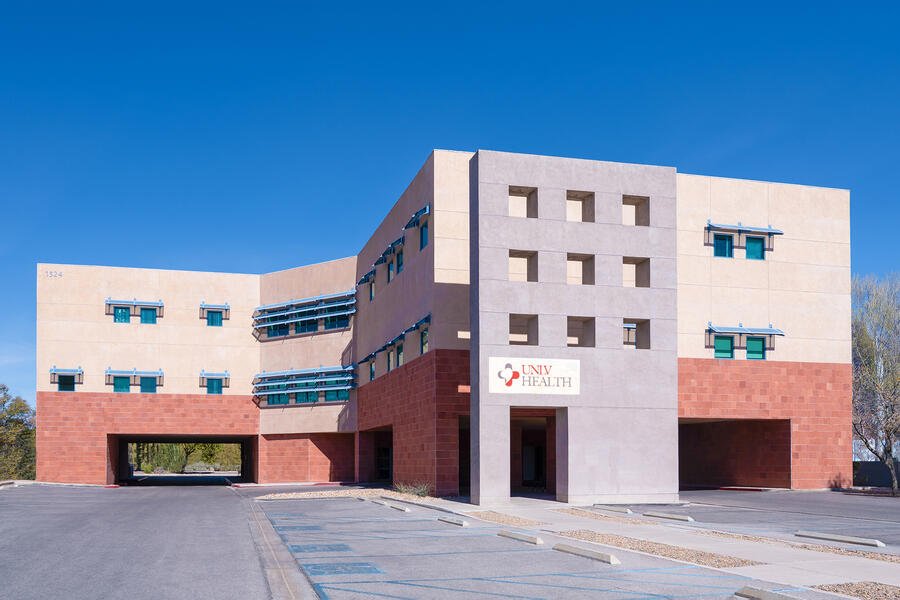 Exterior view of the UNLV Health Pediatric Clinic