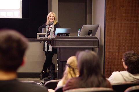 Nikki Corda teaching her class