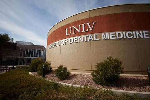 Outside view of the UNLV School of Dental Medicine building.