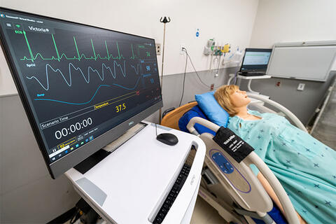 A room in the Clinical Simulation Center of Las Vegas (CSCLV)